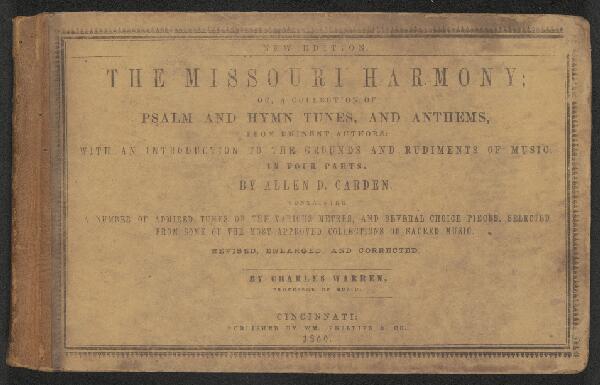 First page of The Missouri Harmony
