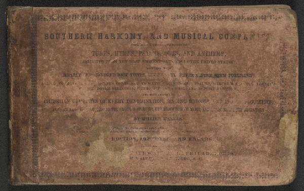 First page of The Southern Harmony, and Musical Companion