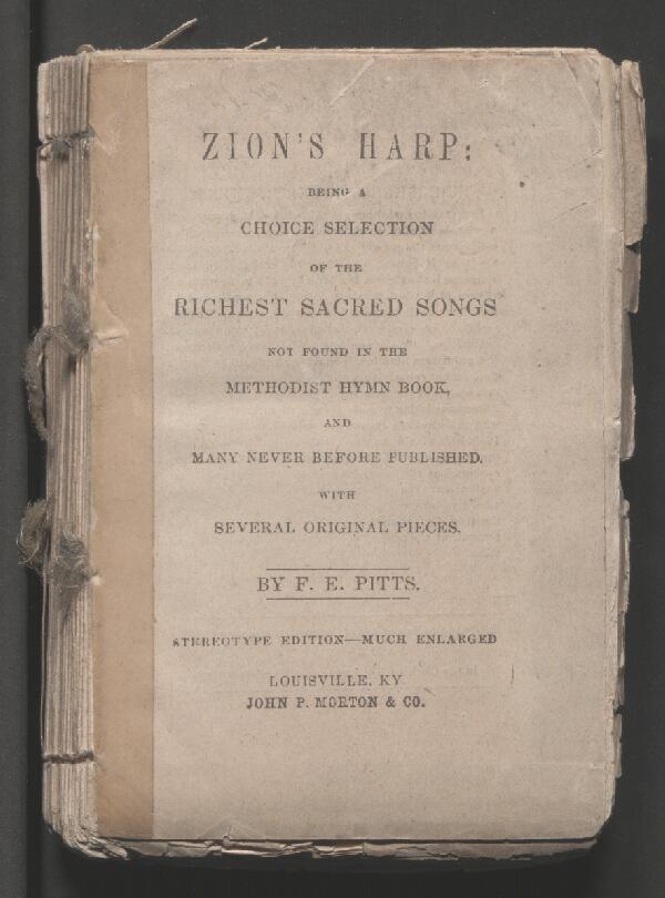 First page of Zion's Harp