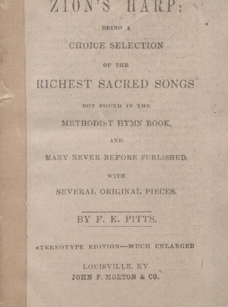 First page of Zion's Harp