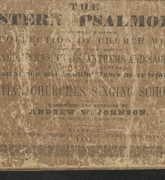 First page of The Western Psalmodist