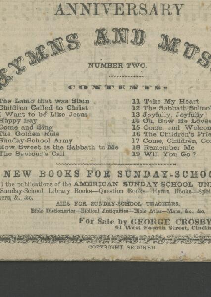 Anniversary Hymns and Music