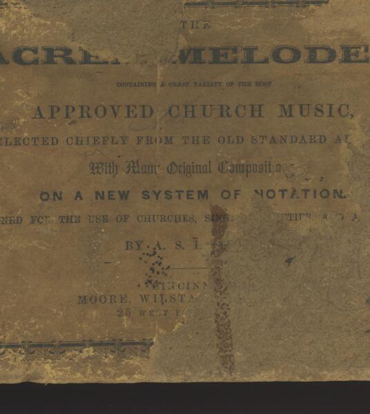 First page of The Sacred Melodeon