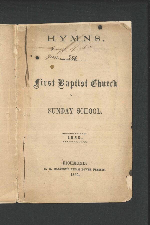First page of Hymns