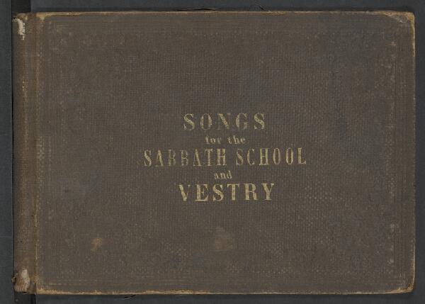 First page of Songs for the Sabbath School and Vestry