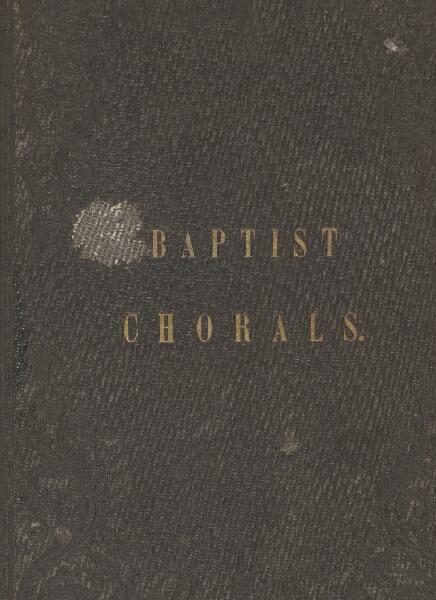 First page of Baptist Chorals