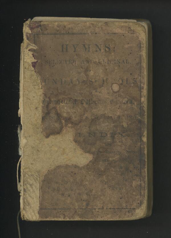 First page of Hymns, Selected and Original, for Sunday-Schools of the Evangelical Lutheran Church