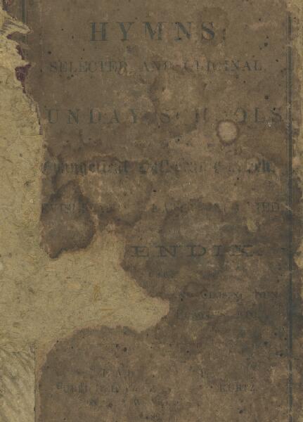 First page of Hymns, Selected and Original, for Sunday-Schools of the Evangelical Lutheran Church