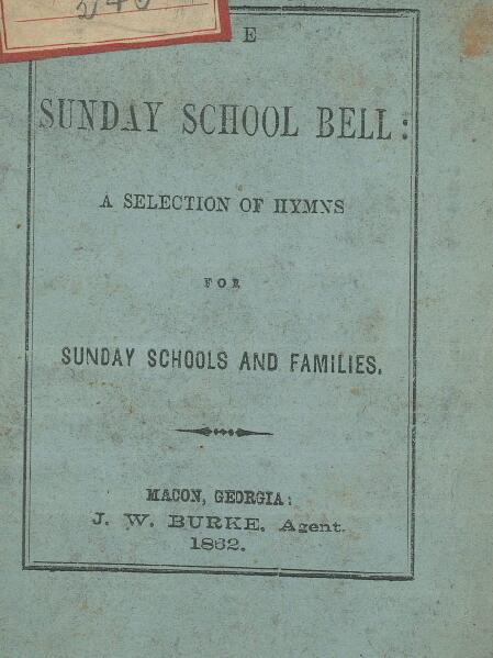 First page of The Sunday School Bell