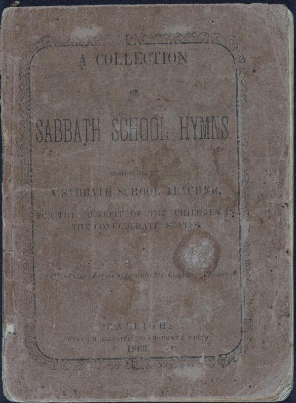First page of A Collection of Sabbath School Hymns