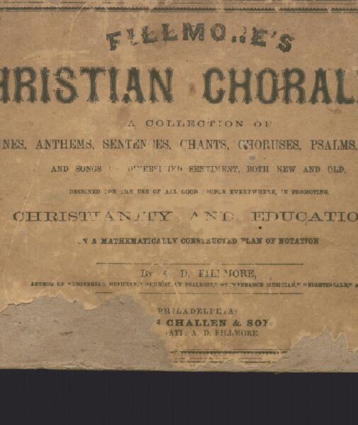 First page of Fillmore's Christian Choralist