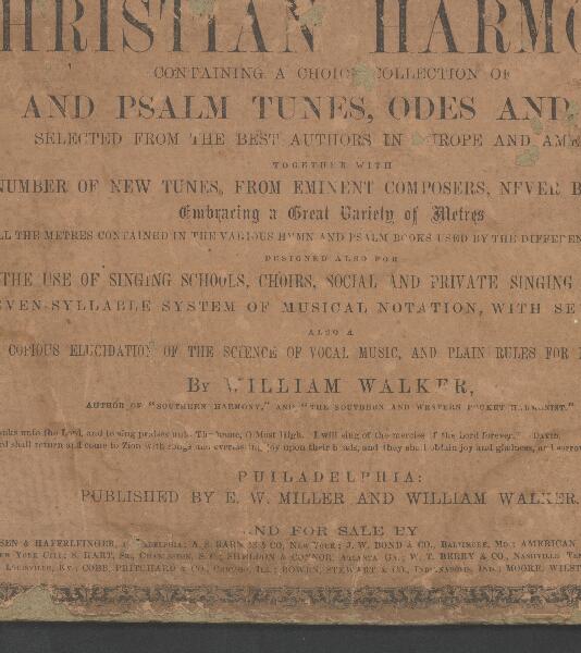 First page of The Christian Harmony