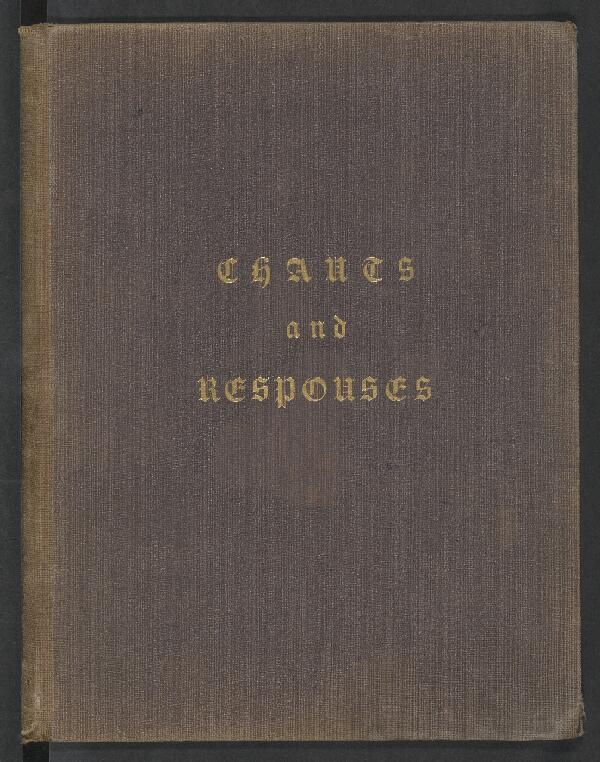 First page of Chants and Responses