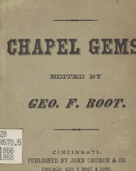 First page of Chapel Gems for Sunday Schools