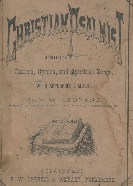 First page of New Christian Psalmist