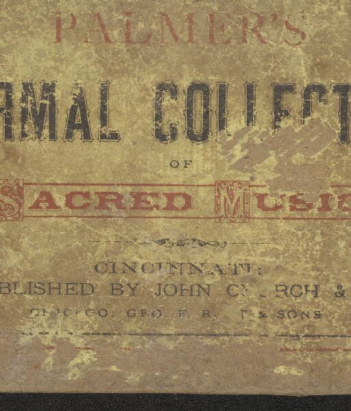 First page of Palmer's Normal Collection of Sacred Music