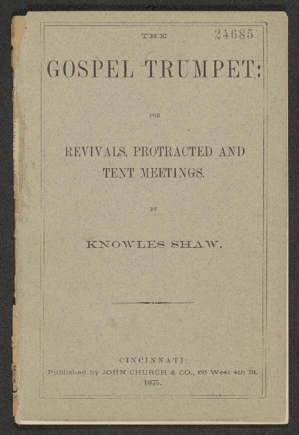 First page of The Gospel Trumpet