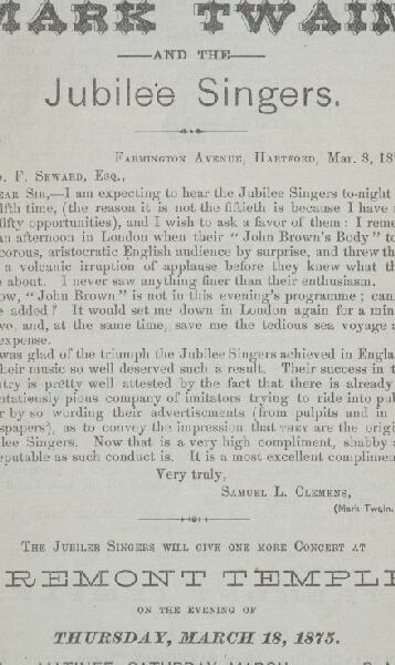 First page of A Song from Frederick Douglass