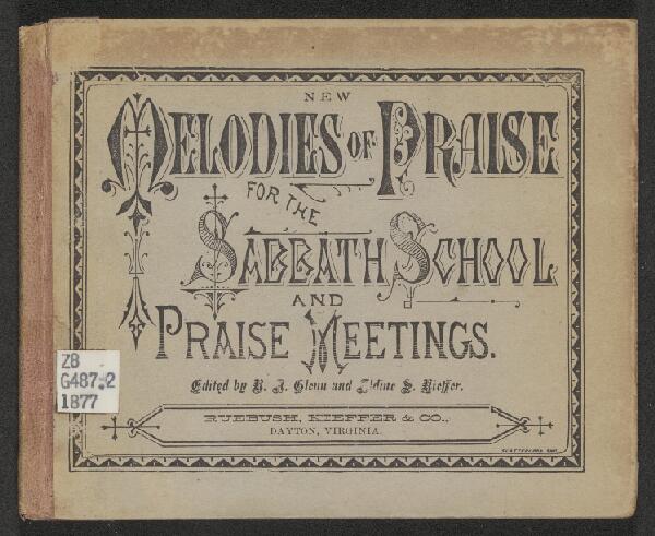 First page of New Melodies of Praise