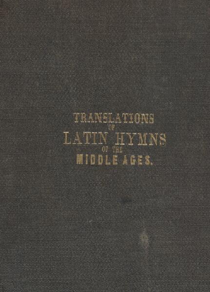 First page of Translations of Latin Hymns of the Middle Ages