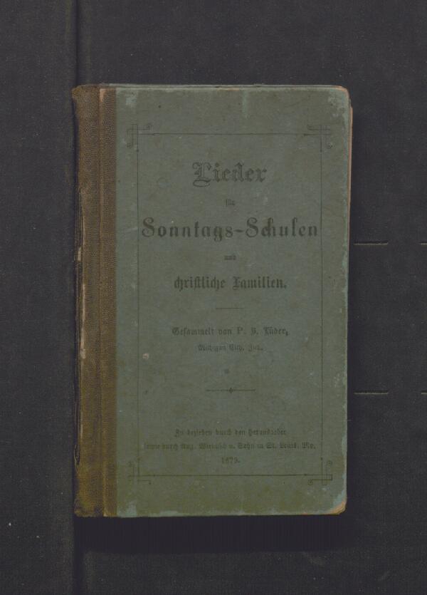 First page of Lieder für Sonntags-Schulen und christliche Familien