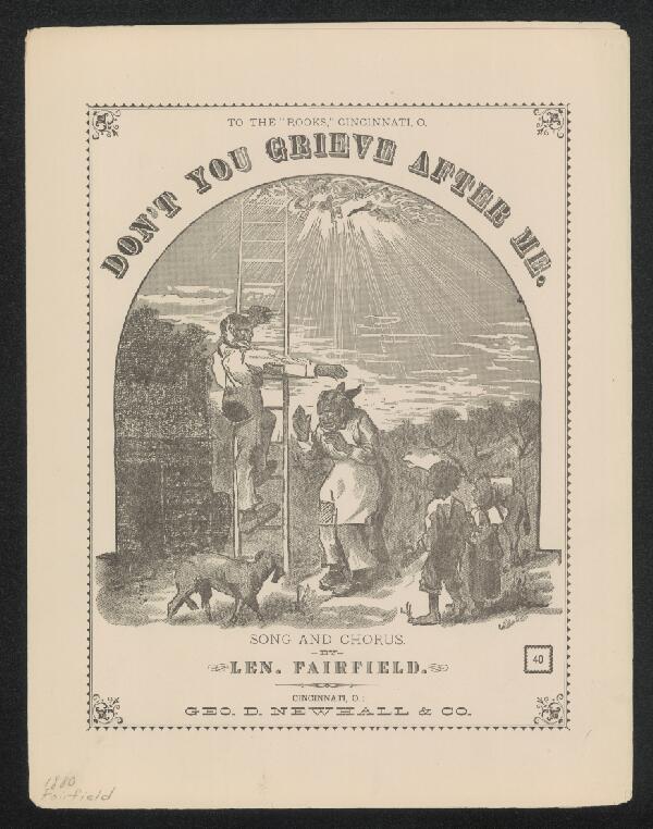 First page of Don't You Grieve After Me