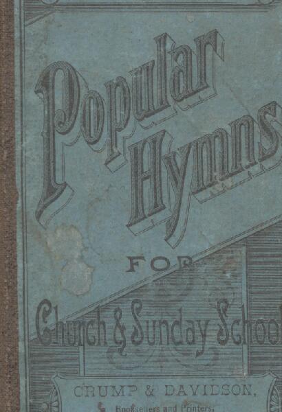 First page of Popular Hymns for Church and Sunday-School