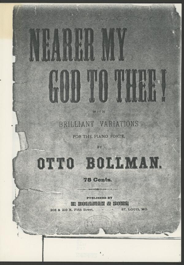 First page of Nearer my God to thee!