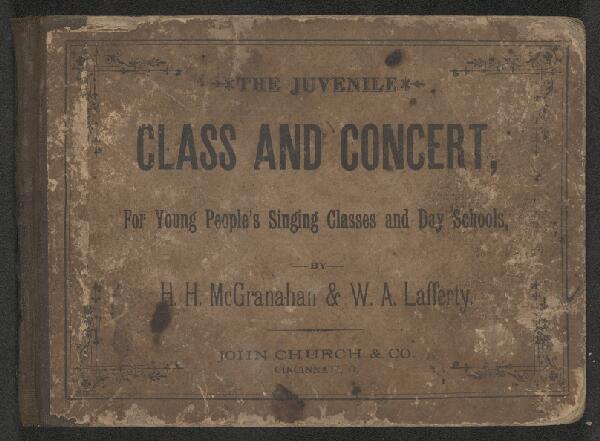 First page of The Juvenile Class and Concert