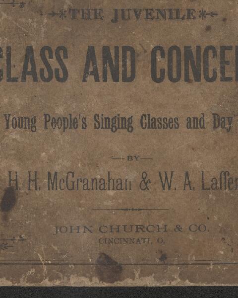 First page of The Juvenile Class and Concert