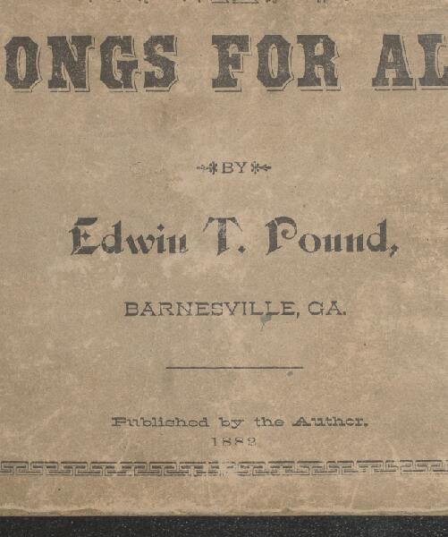 First page of Songs for All