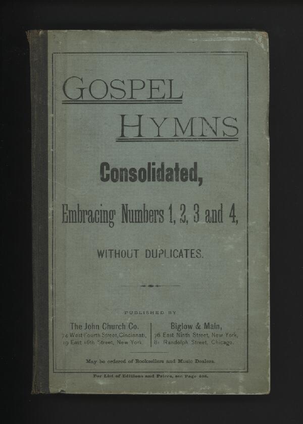 First page of Gospel Hymns