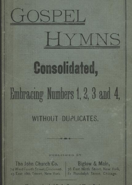 First page of Gospel Hymns