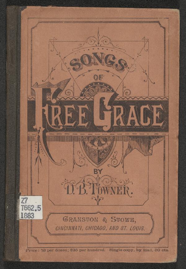 First page of Songs of Free Grace