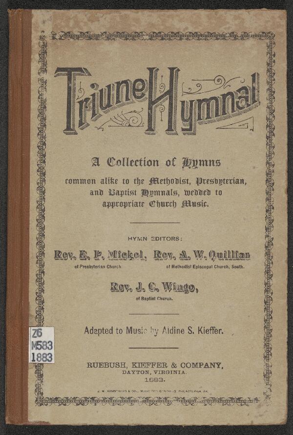 First page of Triune Hymnal