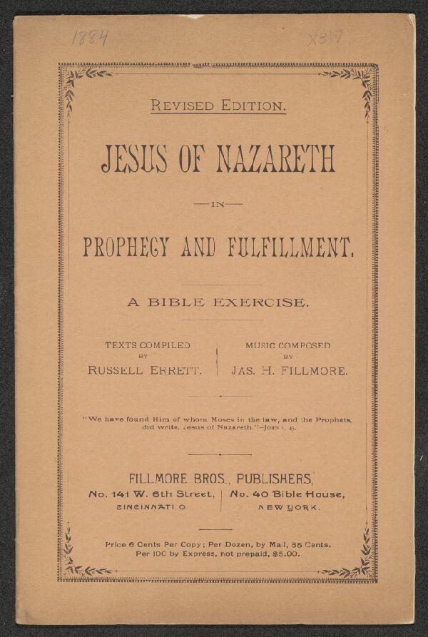 First page of Jesus of Nazareth in Prophecy and Fulfillment