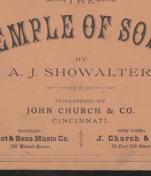 First page of The Temple of Song