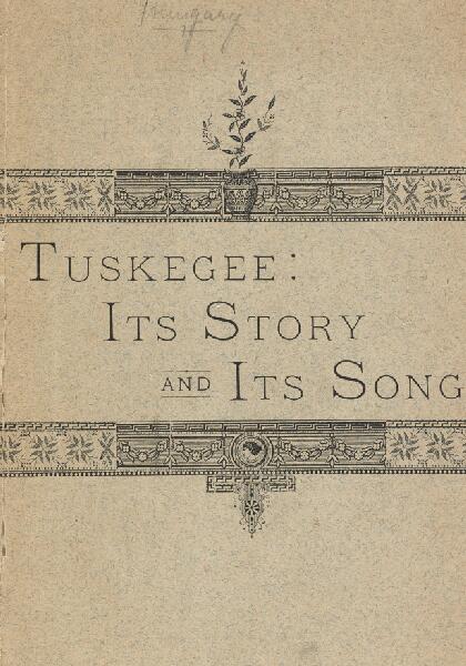 First page of Tuskegee Normal and Industrial School, for Training Colored Teachers, at Tuskegee, Alabama