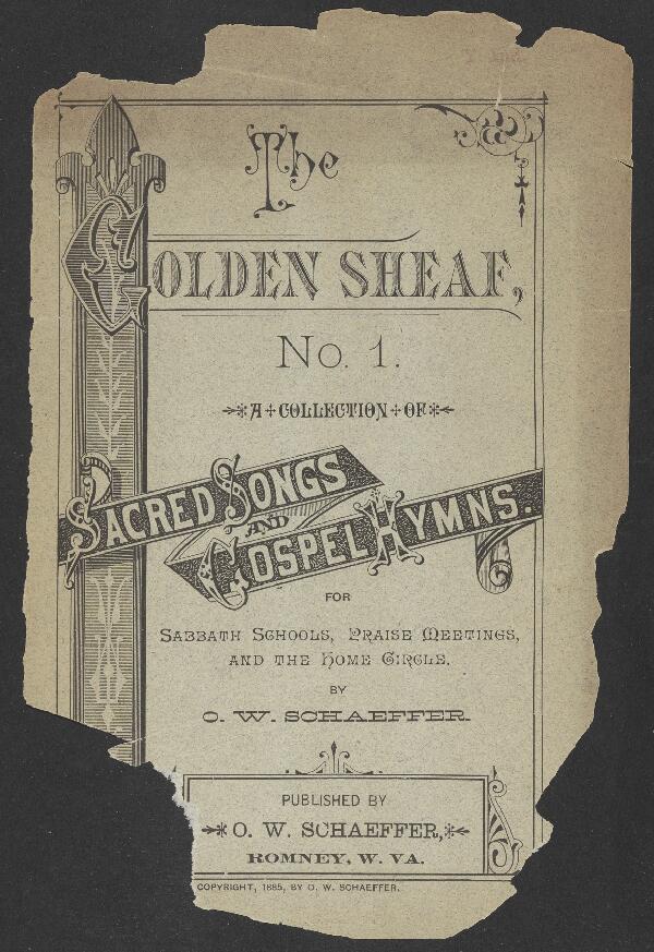 First page of The Golden Sheaf, No. 1