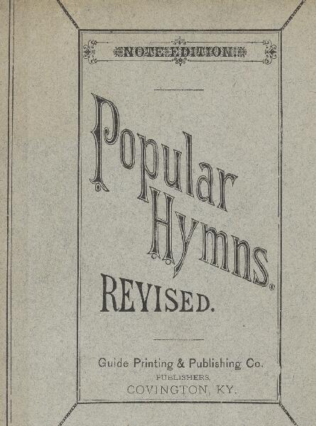 First page of Popular Hymns Revised