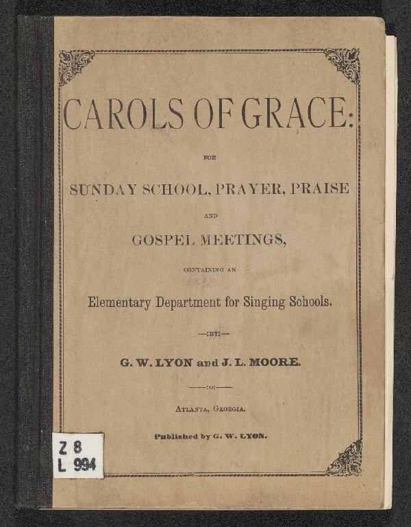 First page of Carols of Grace