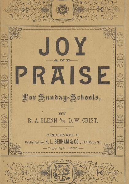 First page of Joy and Praise for Sunday-Schools