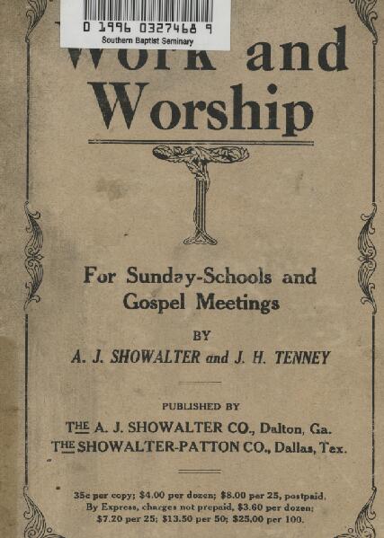 First page of Work and Worship