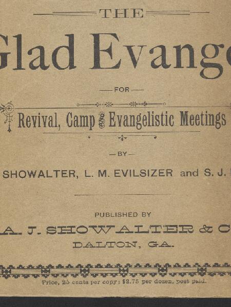First page of The Glad Evangel