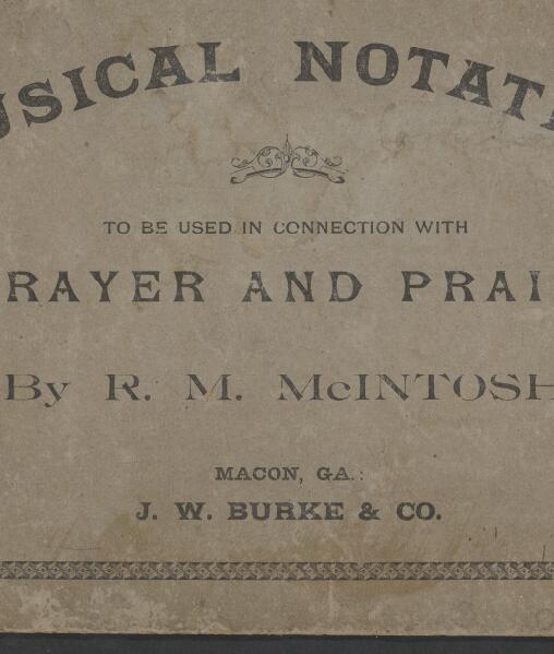 First page of Musical Notation