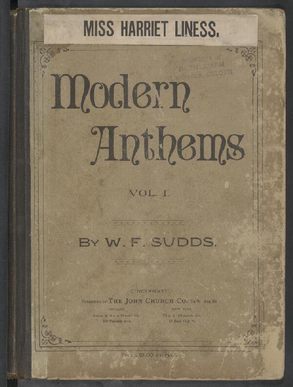First page of Modern Anthems, Vol. 1