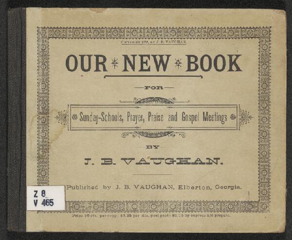 First page of Our New Book