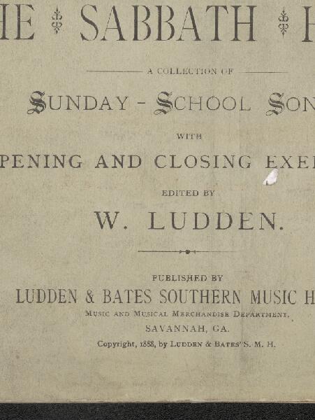 First page of The Sabbath Hour