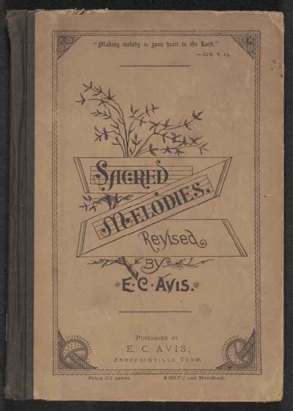 First page of Sacred Melodies, Revised