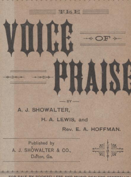 First page of The Voice of Praise